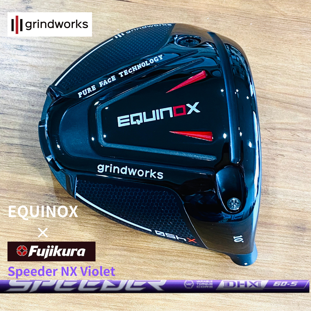 Grindworks EQUINOX Custom Driver with FUJIKURA Speeder NX Violet — Japan Exclusive, Only Available Here