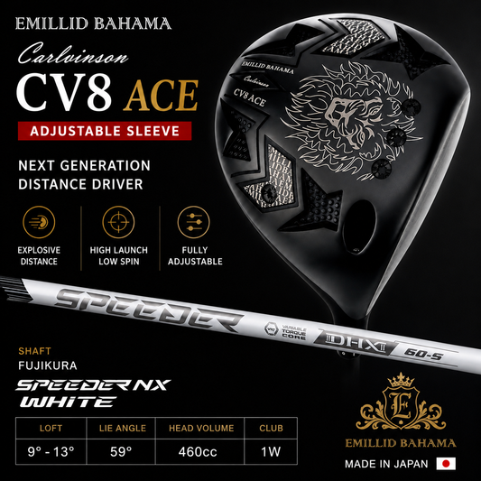 EMILLID BAHAMA CV8 ACE Driver × Fujikura SPEEDER NX WHITE – Japan Exclusive